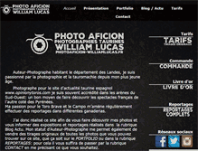 Tablet Screenshot of photoaficion-williamlucas.fr